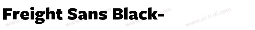 Freight Sans Black字体转换